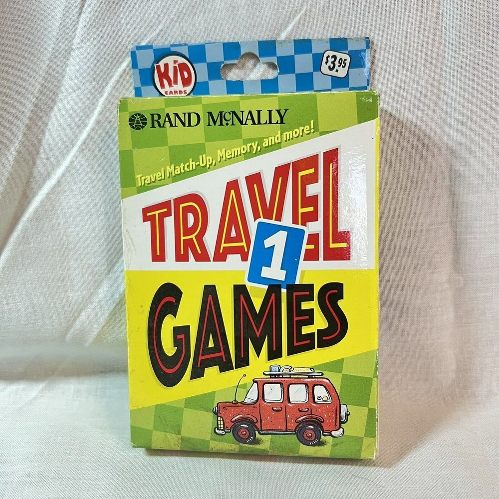 Vintage Travel Card Games. Matchup, Memory And Old Maid. Complete Set Rand Mcnal